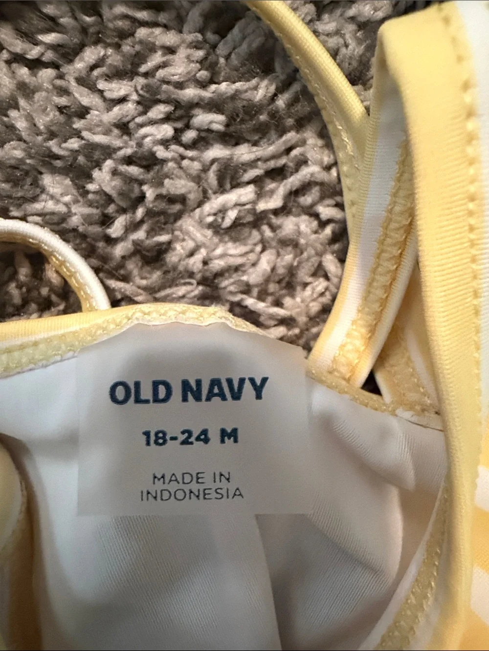 Old Navy Girls' Yellow & Green Citrus 3-Piece Swim Set